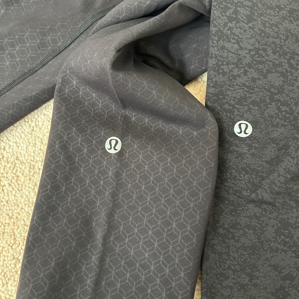 Lot of 2 Lululemon Wunder Train 25" Leggings size 6